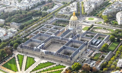 Invalides vue de haut